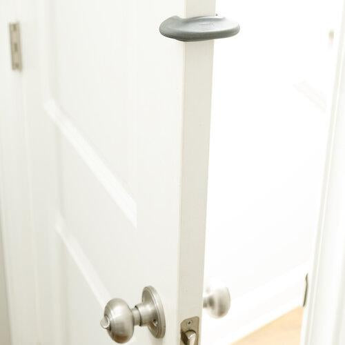 Qdos Finger Slam Guard - 2 Pack Gray - Finger Protection for Doors - Prevent Accidents at Home, Office & School