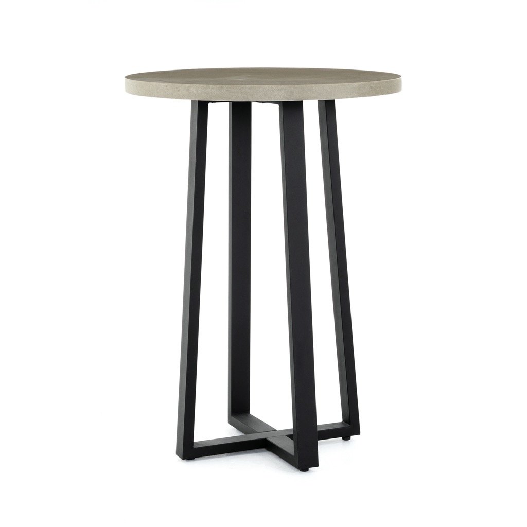 Cyrus Outdoor Bar & Counter Table - Grey Patio Furniture for Backyard, Deck, or Poolside Dining & Entertaining