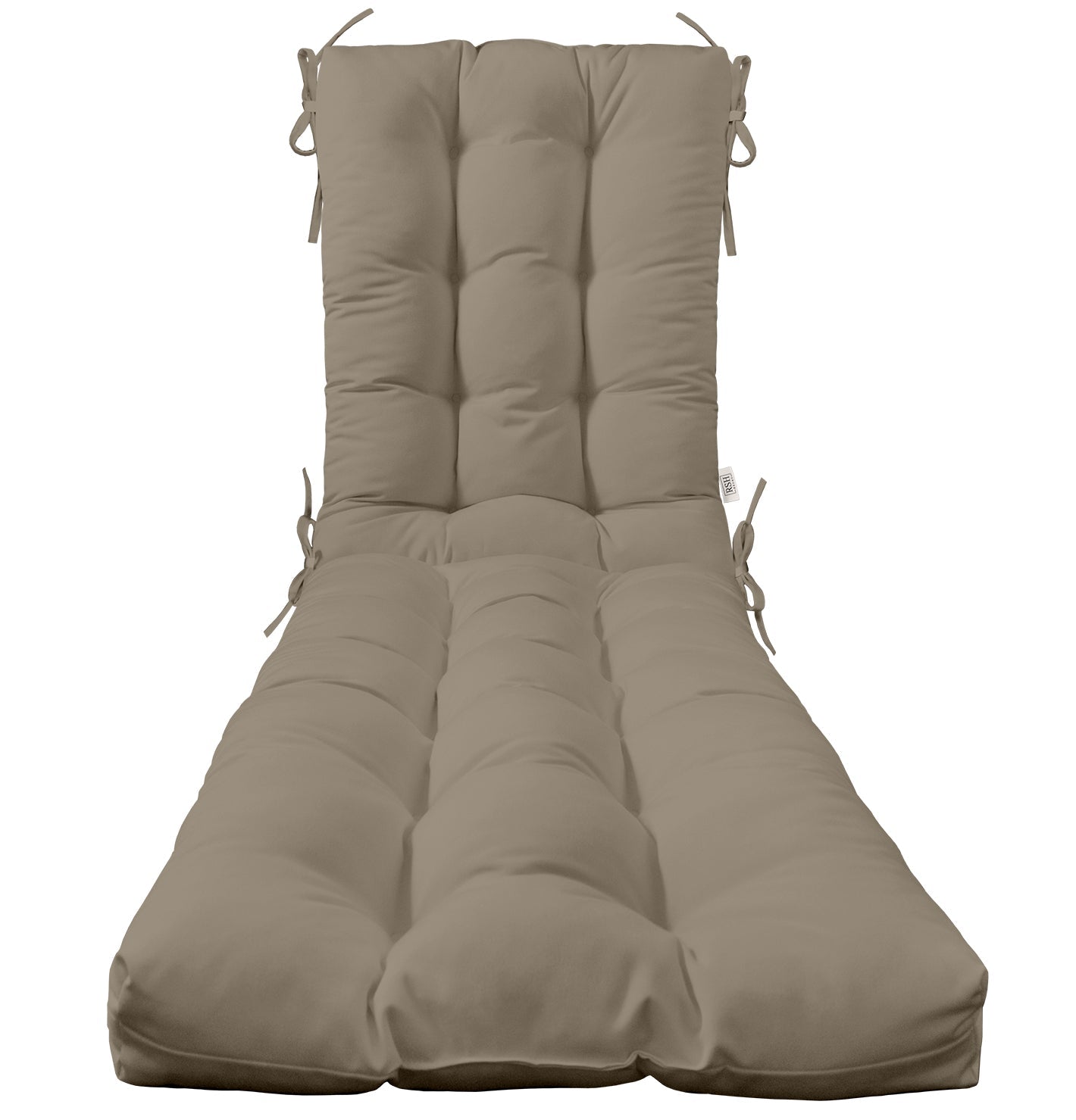 Sunbrella Canvas Tufted Chaise Lounge Chair Cushion - Waterproof & Fade-Resistant Outdoor Furniture Cushion for Patio, Poolside & Garden Relaxation