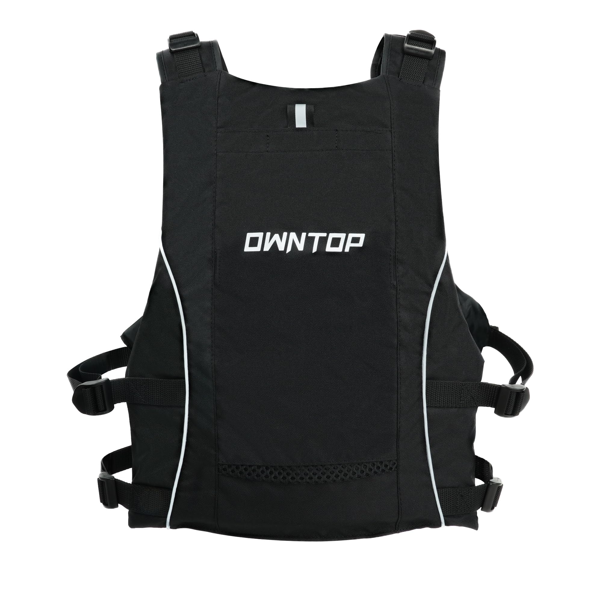 Owntop Swim Jacket for Adults & Youth - Ultra-Thin Hydration Pack with Dual Mesh Pockets & Attached Whistle - Perfect for Kayaking, Boating, Fishing and All Water Sports - Ideal for Swimming, Surfing and Outdoor Water Activities