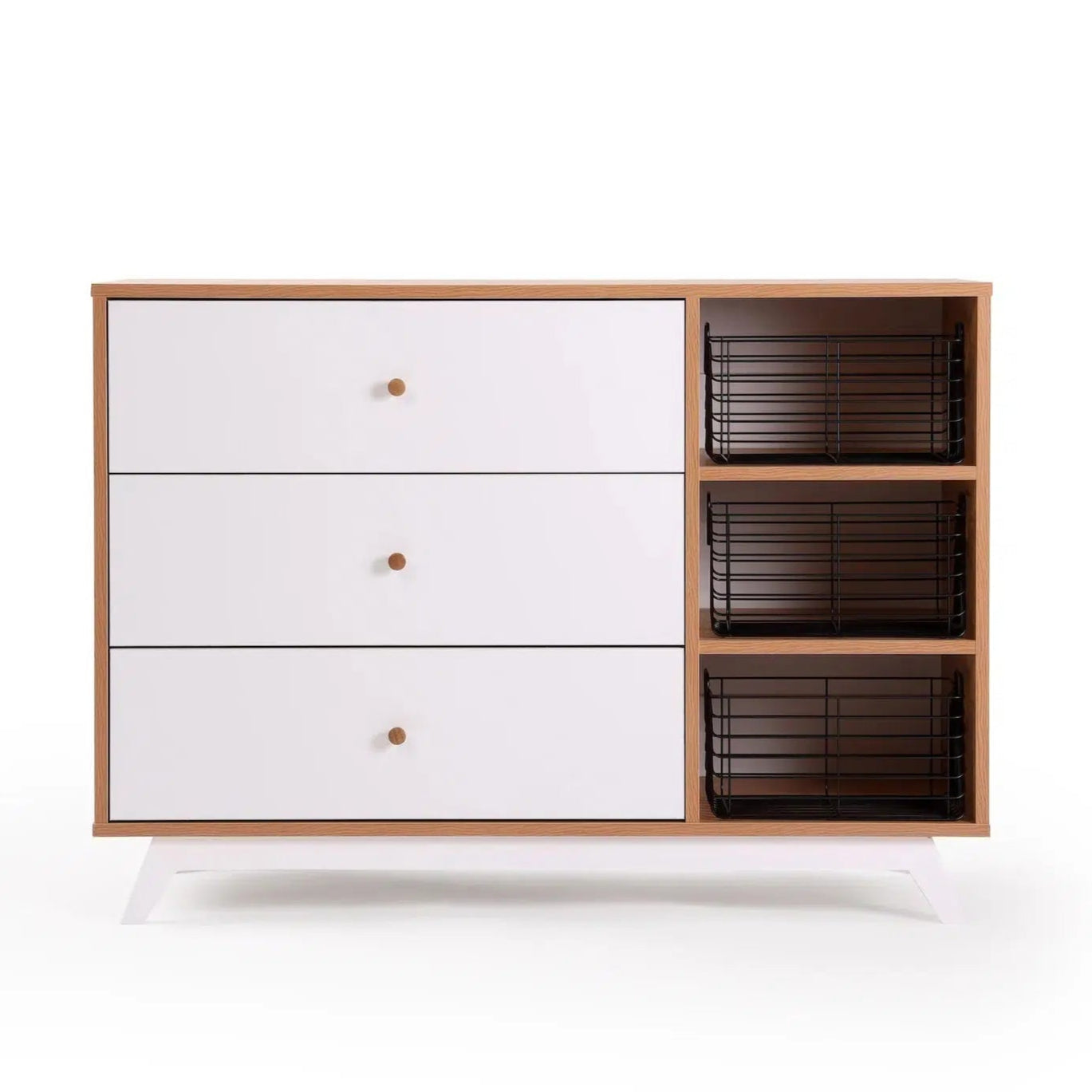 Stylish Dadada Central Park Dresser - Modern Wooden Chest of Drawers for Bedroom & Living Room Storage | Perfect for Organizing Clothes, Linens & Home Decor