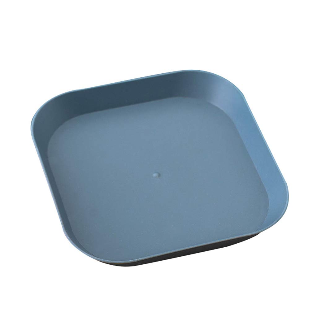 MAOSUO 5 Inch Square Plastic Dinner Plates - Durable PP Serving Dishes for Desserts, Fruits, Snacks, Cakes | Space-Saving Stackable Dishware for Parties, Picnics, Office Lunches & Home Organization