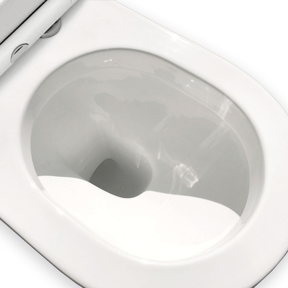 Fienza K003B 2 Empire Thin Seat S Trap 160mm/230mm Toilet Suite - Modern Bathroom Fixture for Small Spaces & Water Efficiency