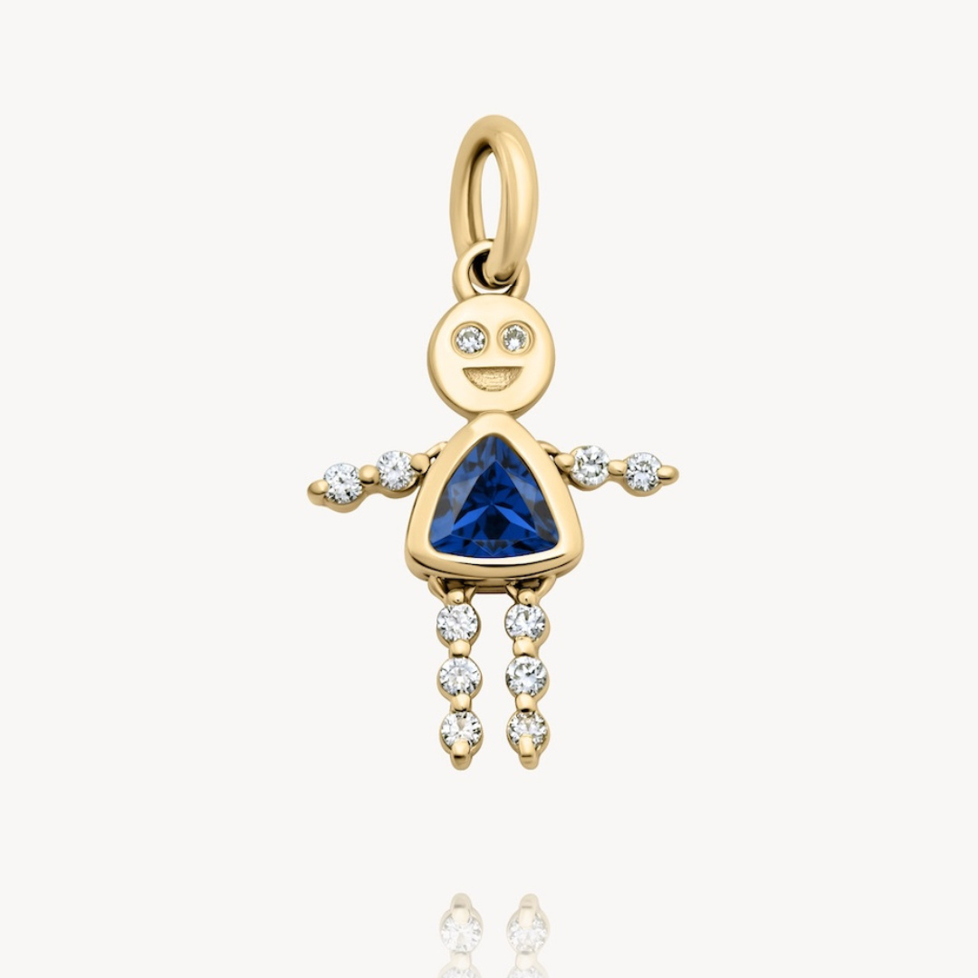 September Girl Lulu & Lox Charm Sapphire Jewelry - Elegant Birthstone Necklace for Women | Perfect Gift for Birthday, Anniversary & Special Occasions