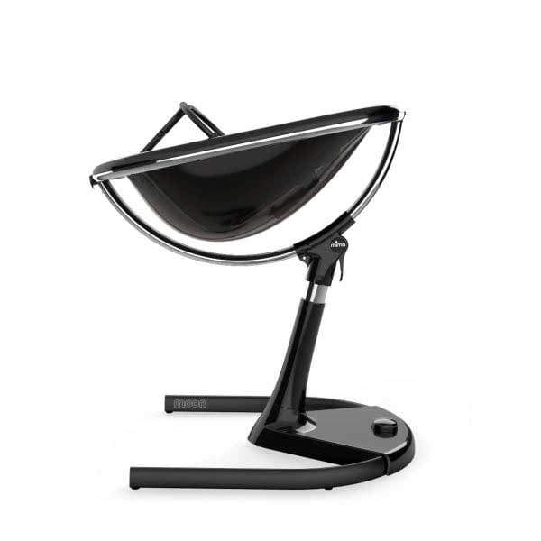 Mima Moon 2G Premium Baby High Chair with Adjustable Height & Removable Tray - Modern Black Base Design for Dining, Feeding & Playtime