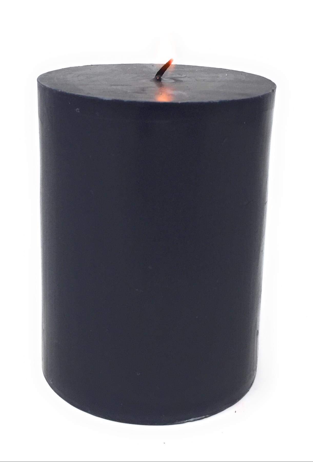 Set of 12 Black Pillar Candles - 3