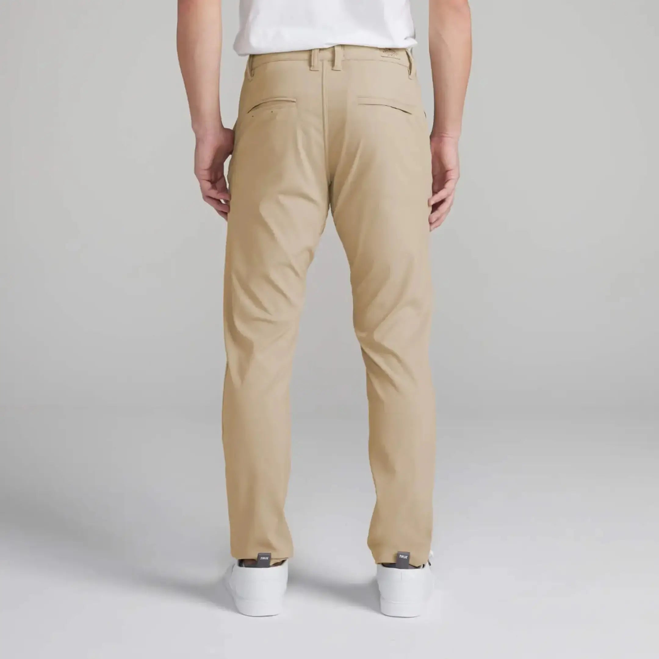 TRUE All Day Chino Pants for Men - Comfortable Stretch Dress Pants for Office, Travel & Casual Wear - Slim Fit Work Pants with Wrinkle-Free Fabric