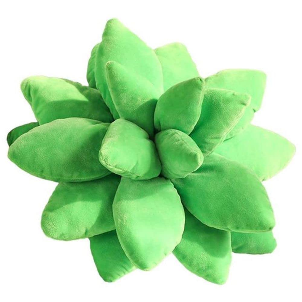 Soft Plush Cactus Throw Pillow - 25cm Grass Green Succulent Plant Pillow for Sofa, Bed, Chair Decor - Cute Stuffed Toy & Home Decoration Accent for Living Room, Nursery, Dorm