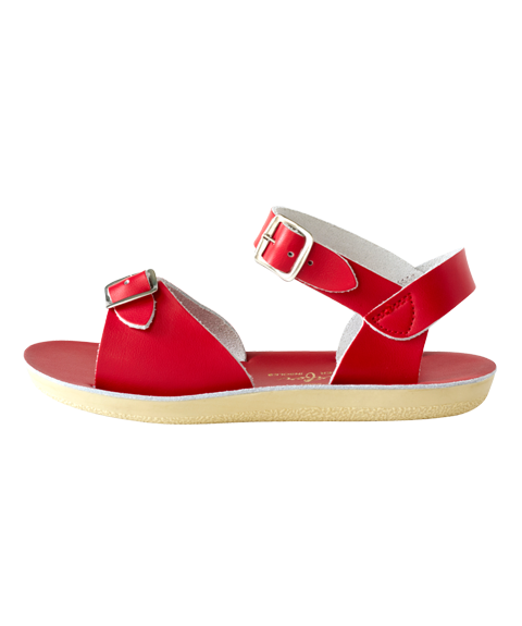 Sun San Red Surfer Sandals - Comfortable Beach & Water Shoes for Men & Women - Perfect for Surfing, Swimming, and Summer Outdoor Activities