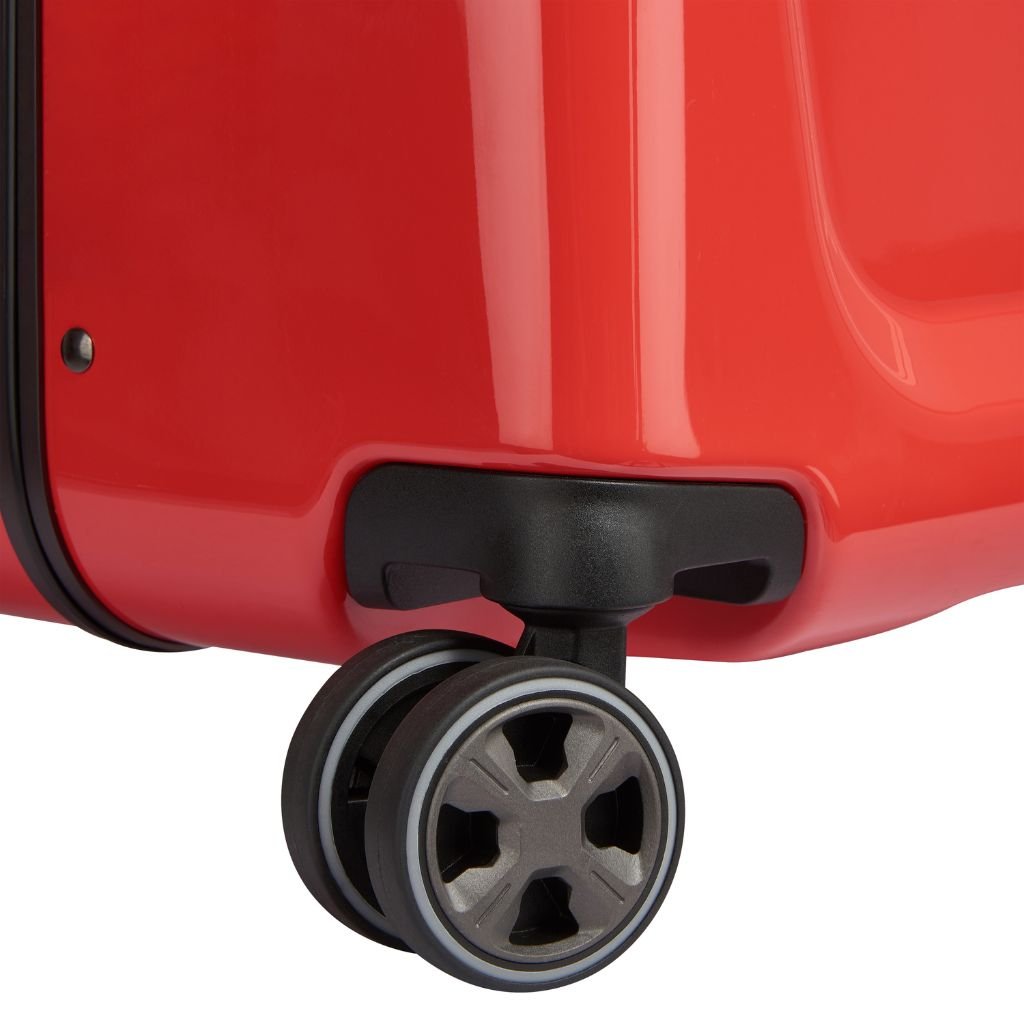 Peugeot Voyages 73cm Zipperless Trunk Luggage - Durable Hardshell Suitcase with Spinner Wheels, Red - Perfect for Air Travel & Business Trips