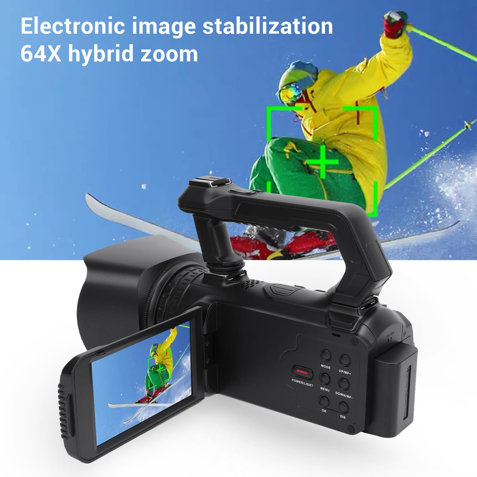 2.7K HD Vlogging Camera with 48MP, 16X Digital Zoom & 4