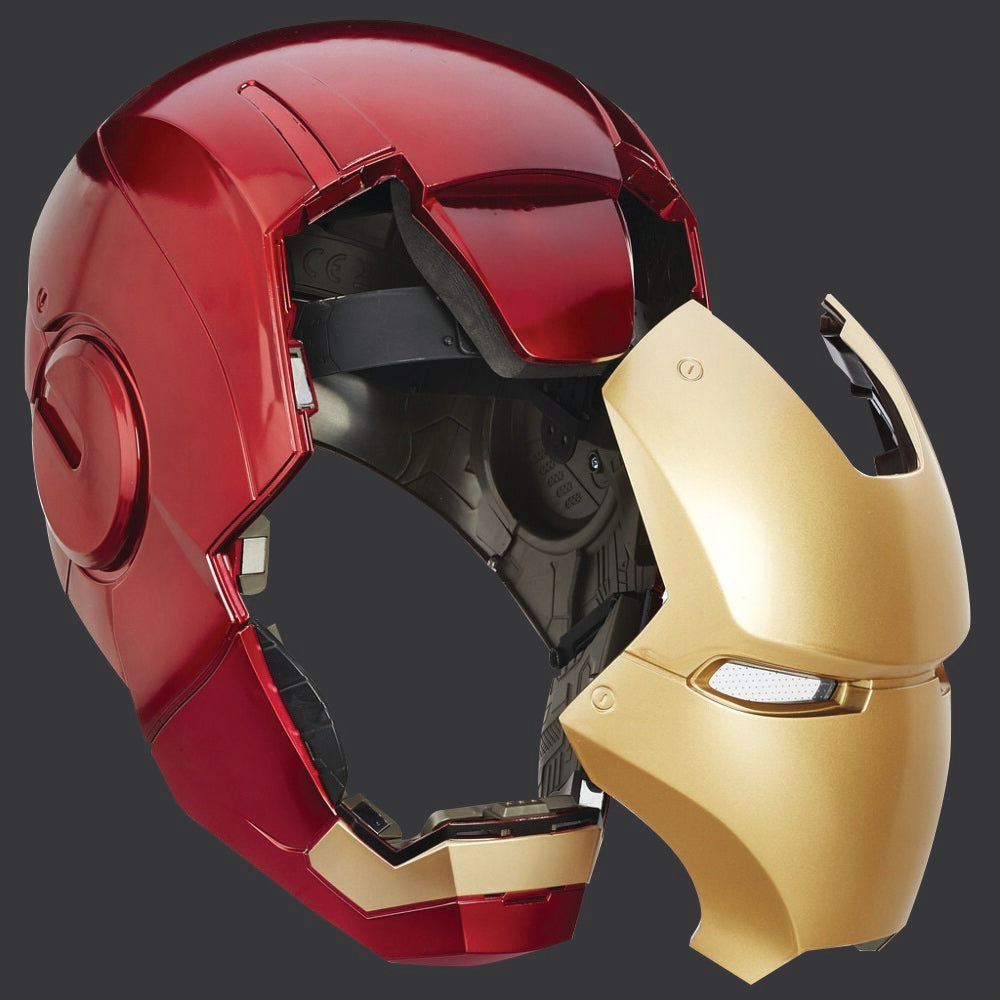 Marvel Legends Series Iron Man Electronic Helmet - Collectible Replica with Light & Sound Effects - Perfect for Cosplay, Halloween Costumes & Marvel Fans Collection