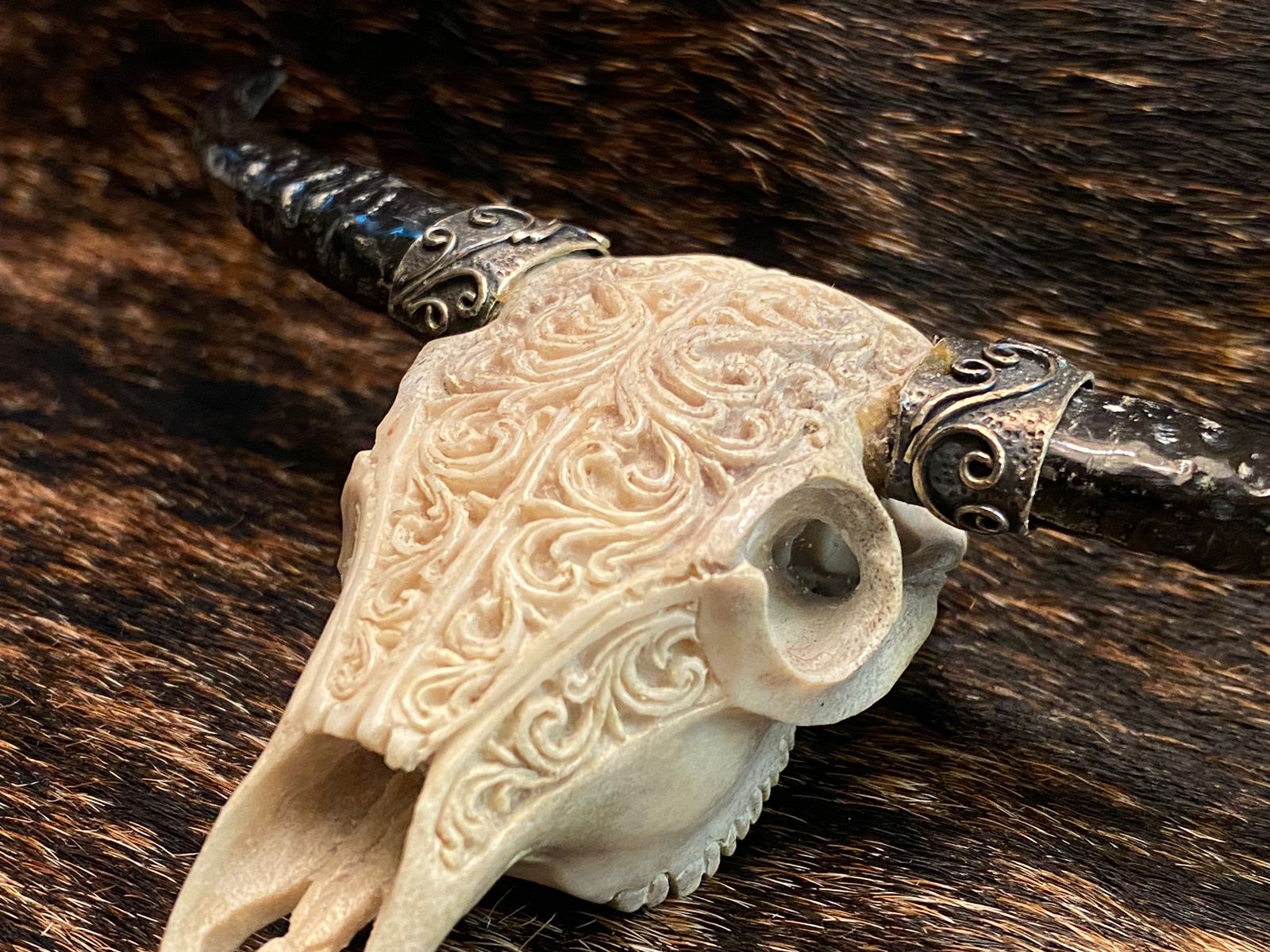 Authentic Buffalo Skull Small - Handcrafted Western Decor for Home & Office | Perfect for Rustic, Cowboy, and Native American Themed Spaces