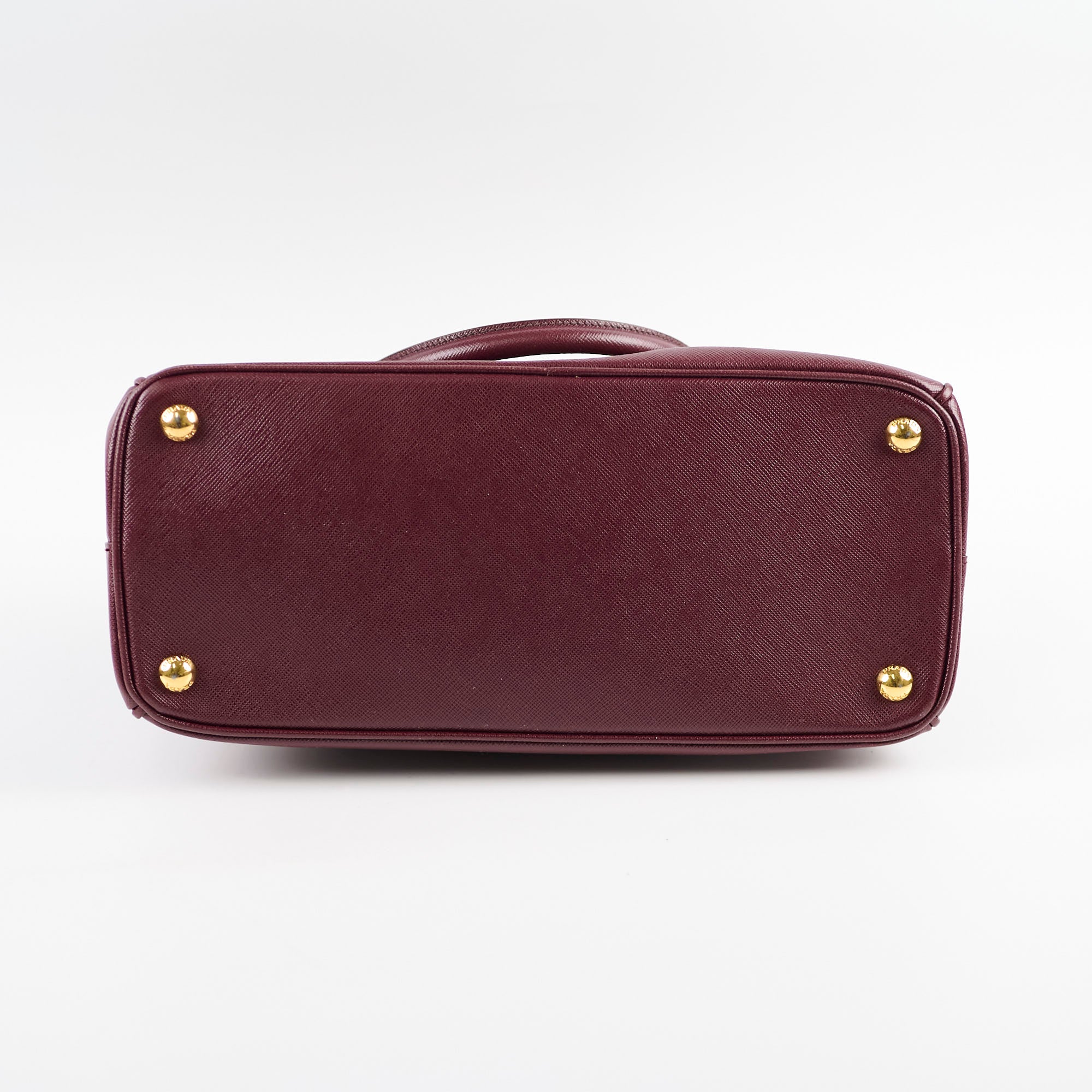 Prada Galleria Saffiano Leather Tote Bag for Women - Burgundy Luxury Handbag - Perfect for Work, Travel & Everyday Use