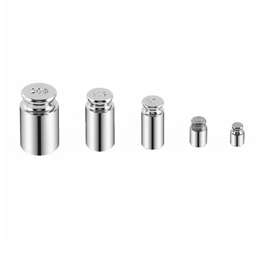 High Precision 1g 2g 5g 10g 20g Calibration Weight Set for Digital Scales - Laboratory Grade Accuracy with Protective Gloves - Perfect for Jewelry Scales, Kitchen Scales & Scientific Measurements