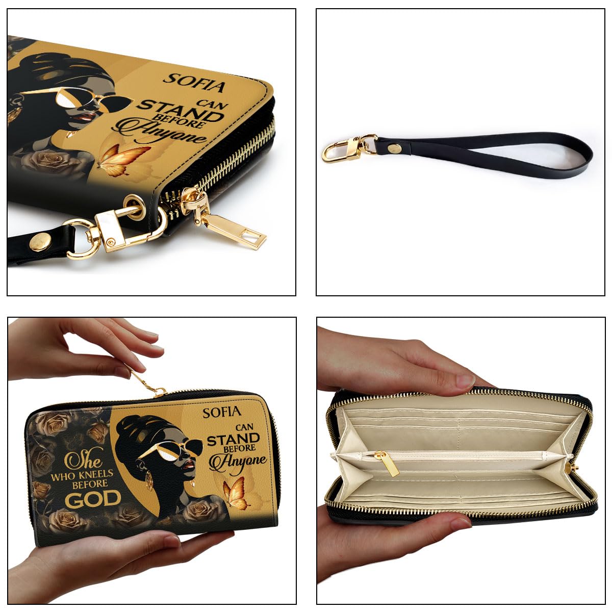 Personalized Leather Handbag for Women - Custom Matching Purse & Wallet Set - Luxury Christmas Gift for Her | Perfect for Work, Travel & Special Occasions