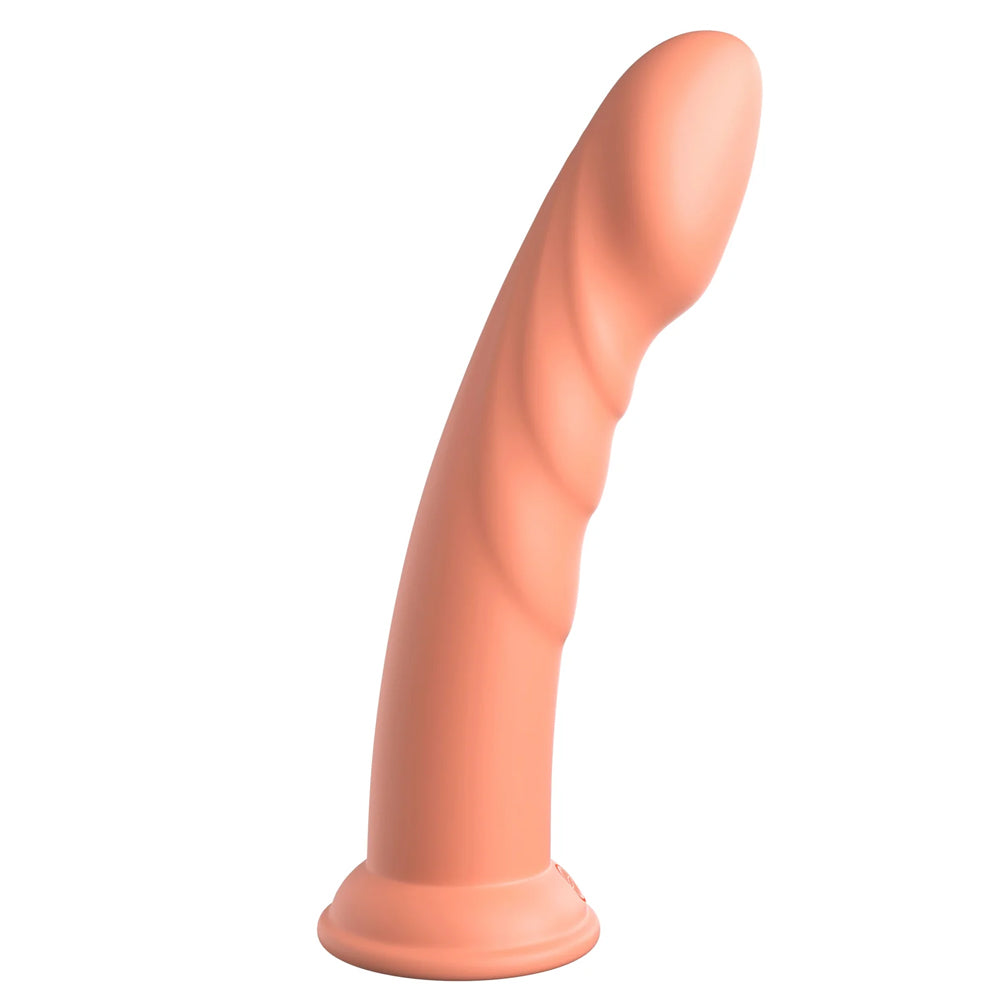Dillio Super Eight 8 Ridged Platinum Cured Silicone Dildo - Premium Body-Safe Adult Toy for Couples & Solo Play - Perfect for Sensual Massage, Intimate Exploration & Pleasure Enhancement