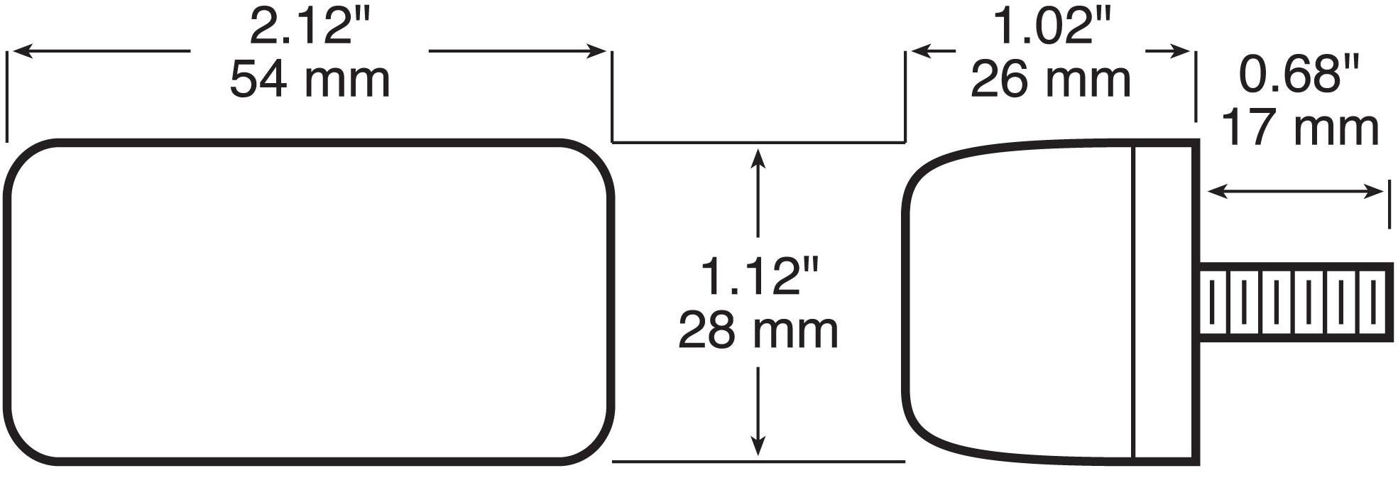 PM M191A Amber Clearance Marker Light - Heavy Duty LED Truck Trailer Safety Lights for Semi, RV & Commercial Vehicles - Durable Waterproof Design for Outdoor Use