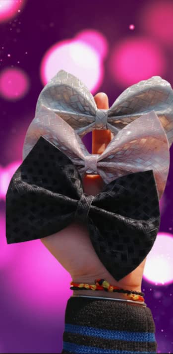 Stylish Unisex Hair Clips for Women & Girls - Luxury Satin Big Bow Alligator Clips with Grosgrain Ribbon (Pack of 4) - Perfect for School, Parties, Weddings & Everyday Hair Accessories