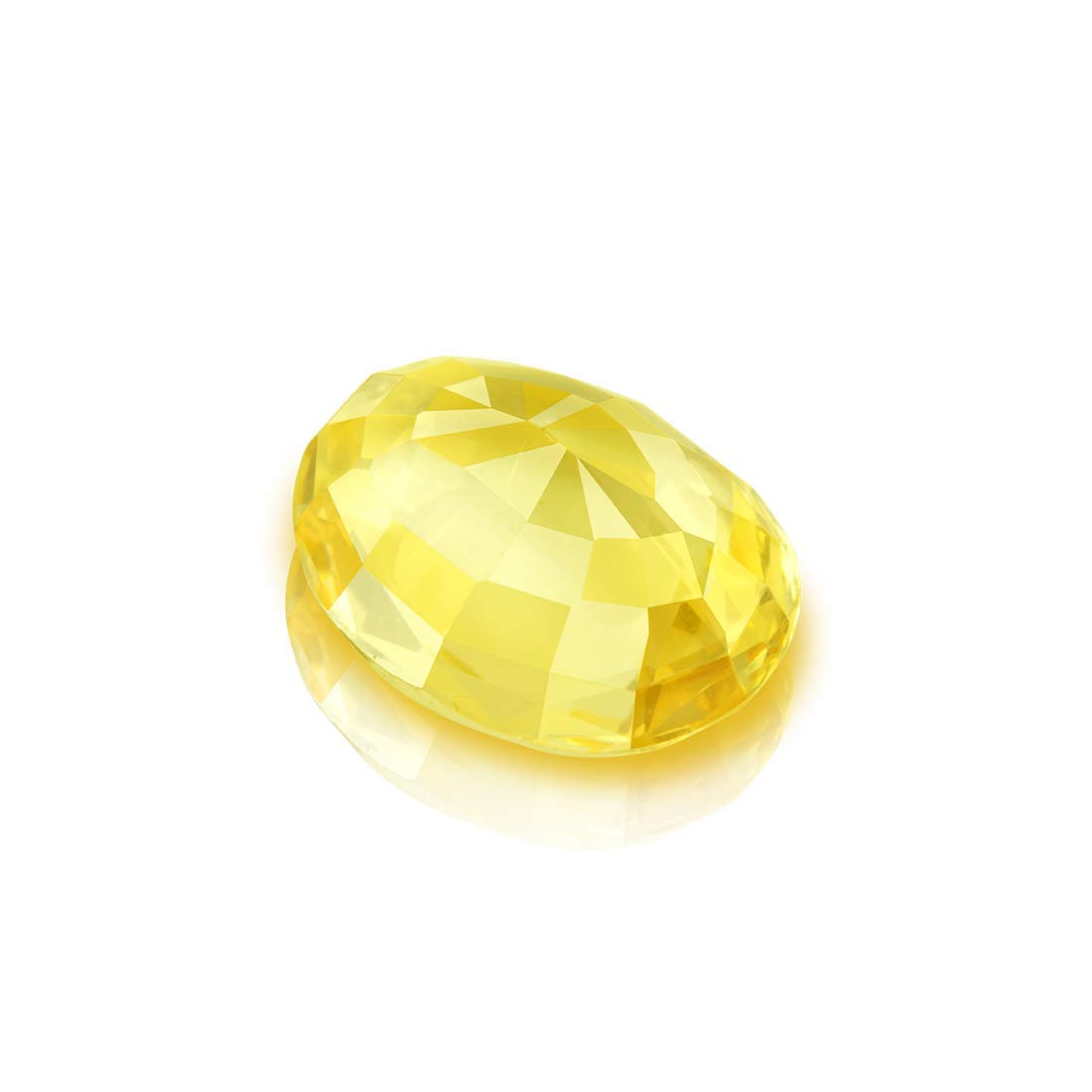 5.25 Carat Natural Yellow Sapphire Pukhraj Stone - Ceylon Mined for Jewelry Making