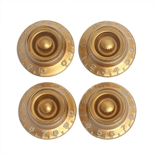 AABABUY 4pcs Gold Speed Control Knobs for Gibson Les Paul Electric Guitar Replacement Parts - Perfect for DIY Guitar Repair & Customization