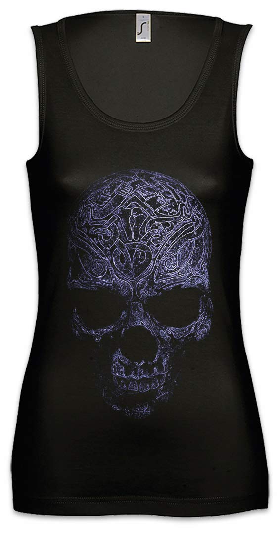 Skull Print Women's Tank Top - Gym, Fitness & Workout Shirt for Training & Yoga | Stylish Casual Wear for Women