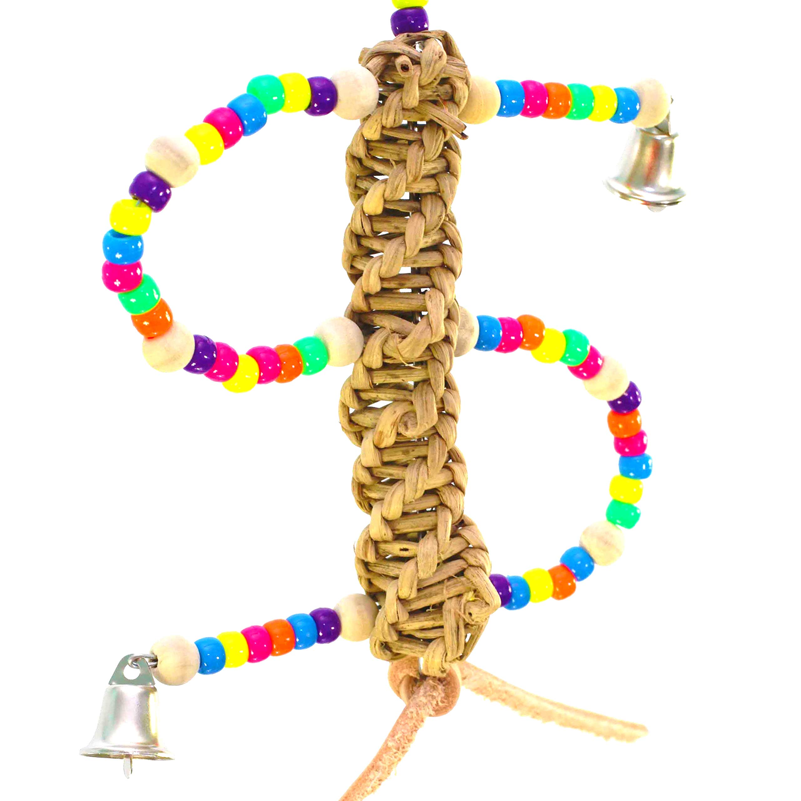 Bonka Bird Swirl Shredder Toy for Parrots & Cockatiels - Cage Play & Chewing Fun