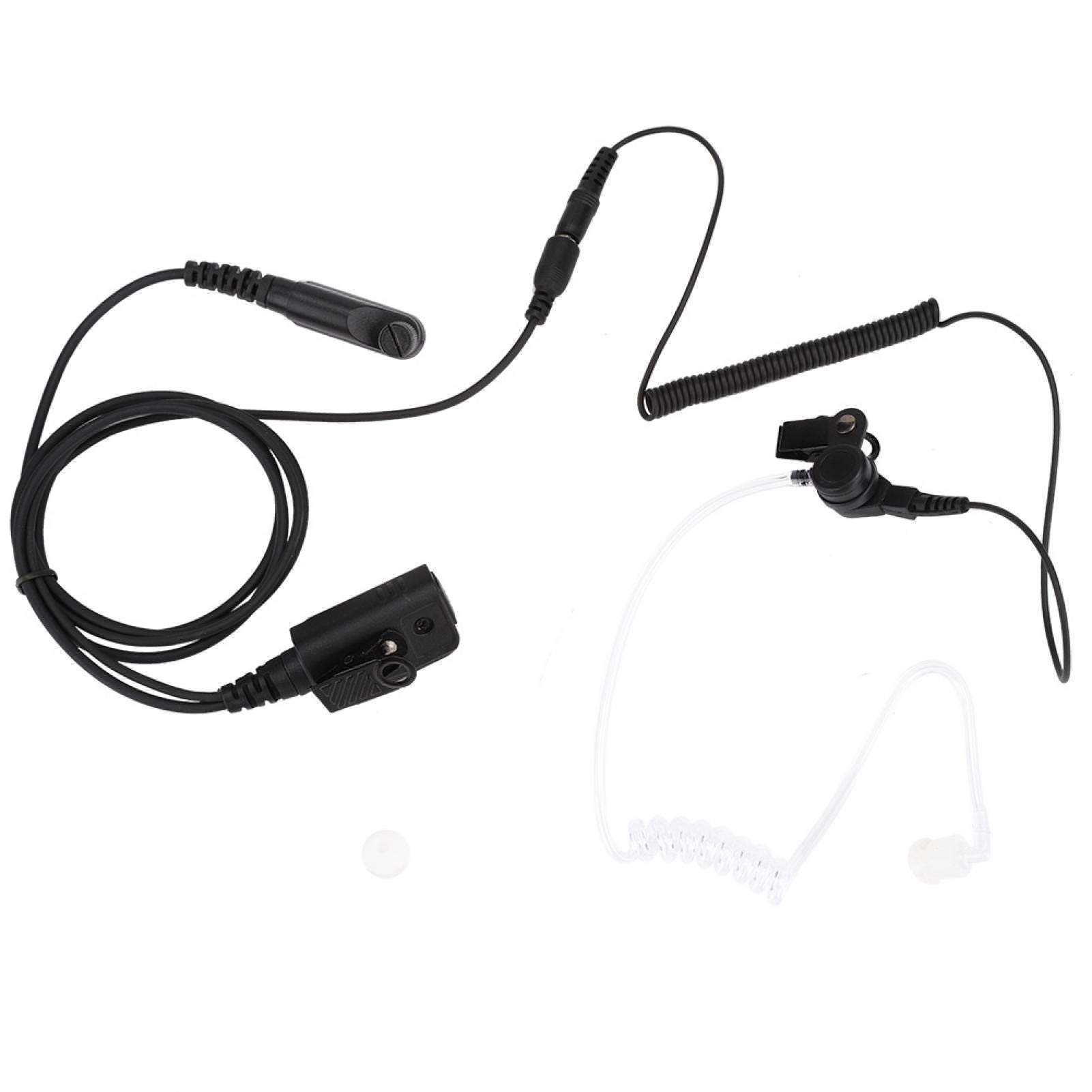 HYT Hytera PD600 PD602 PD605 Walkie Talkie Headset with Microphone - Security Surveillance Earpiece with Air Acoustic Tube for Clear Communication - Ideal for Law Enforcement, Security Guards, and Event Staff