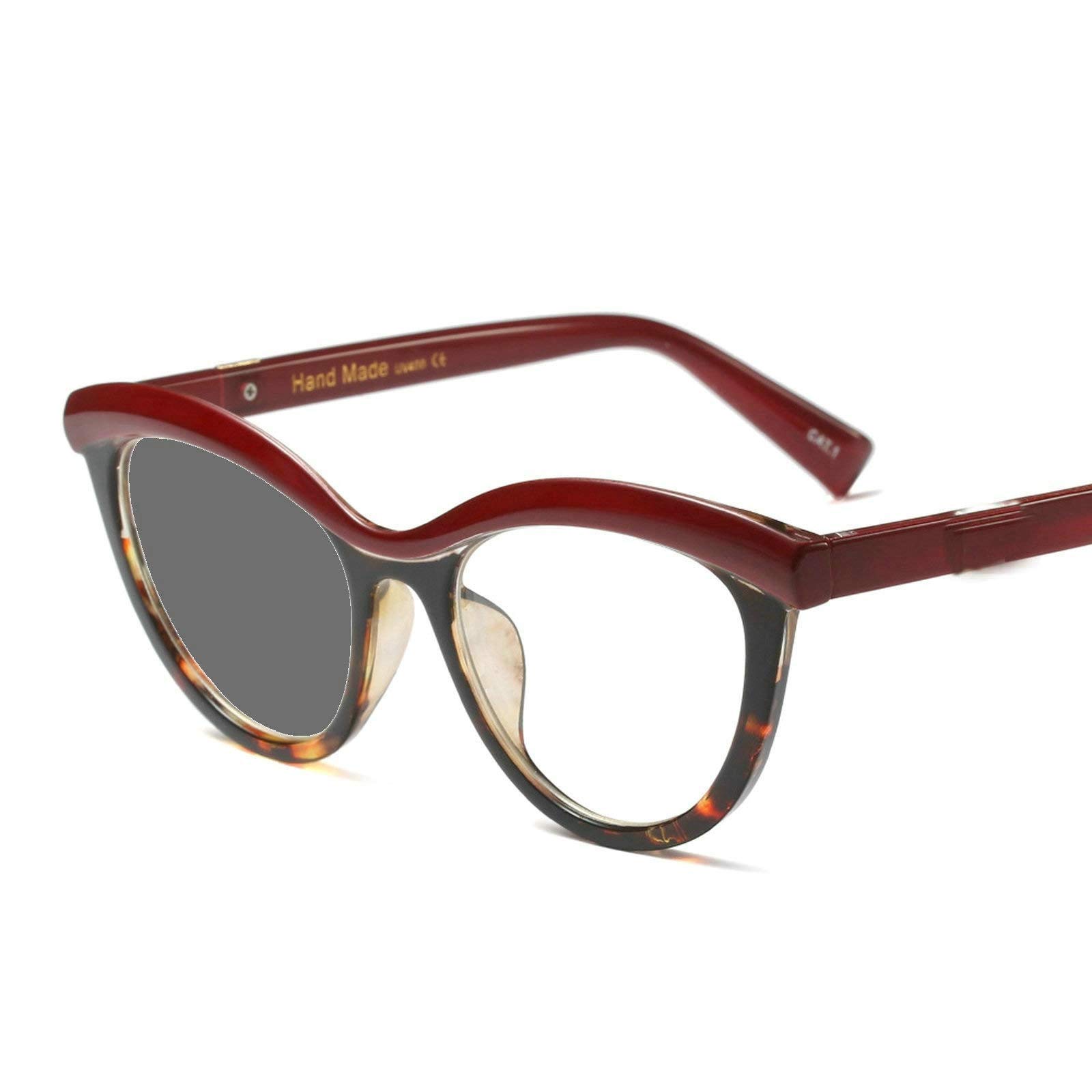 MINCL 2019 Cat Eye Reading Glasses for Women - Prescription Ready Photochromic Eyeglasses for Readers with Case | Perfect for Reading, Office Work & Outdoor Activities
