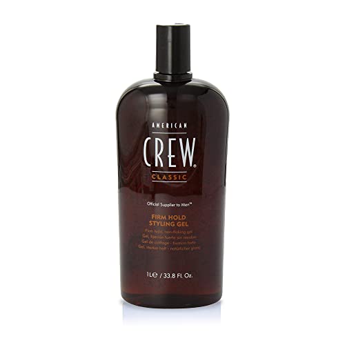 American Crew Firm Hold Styling Gel for Men – Non-Flaking Hair Gel, 33.8 Fl Oz – Perfect for Daily Use, Professional Styling & Strong Hold Hairstyles