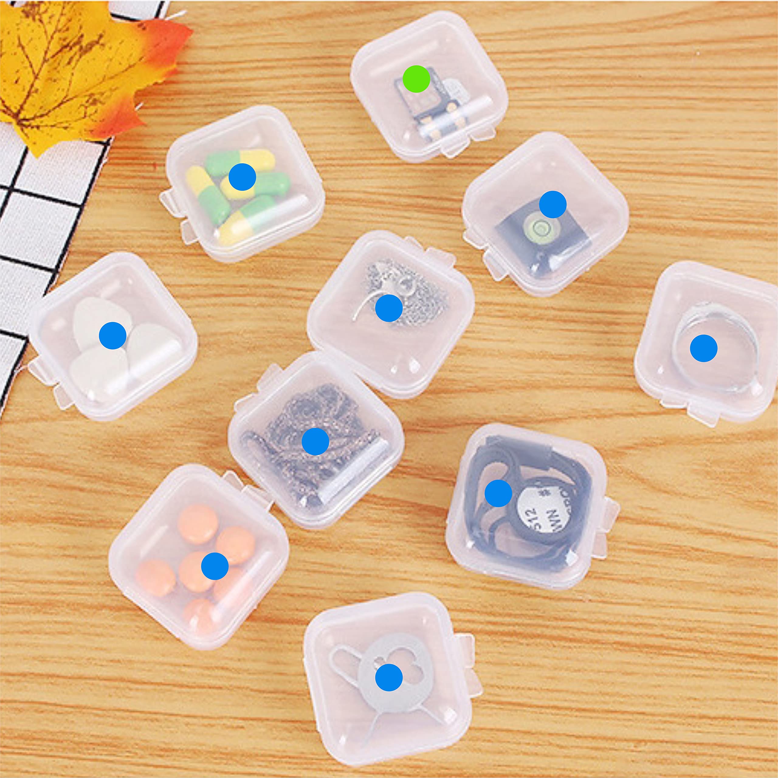 PARLAIM 1/4 Inch Round Permanent Adhesive Color-Code Dot Stickers - 1000 Count Roll with Dispenser Box (Blue) - Perfect for Organizing Files, Inventory Labeling & Office Color Coding
