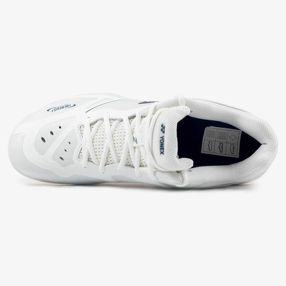 Yonex Power Cushion 65 Z4 Wide Badminton Shoes for Men & Women - White (2025 Model) - Comfortable Court Shoes for Indoor Sports & Training
