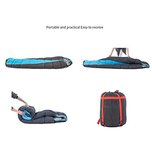 3 Season Lightweight Camping Sleeping Bag for Adults & Kids - Portable Hollow Cotton Sleeping Bag for Backpacking, Hiking, Travel, and Outdoor Festivals - Perfect for Camping Trips and Sleepovers