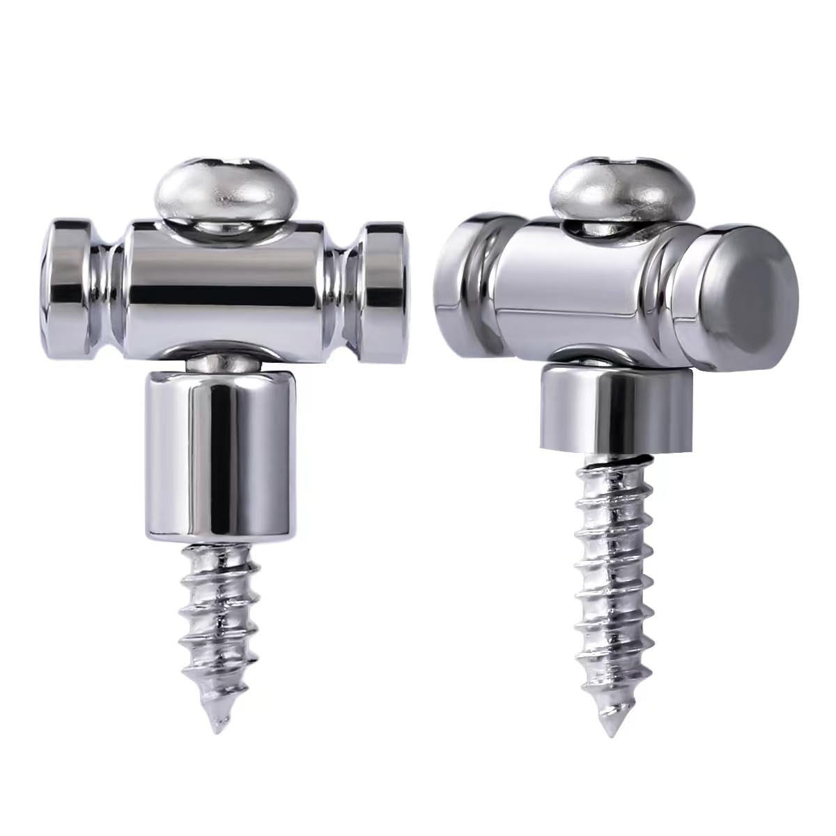 Guyker Guitar Roller String Retainers (2-Pack) - Chrome SR1 String Guide & Replacement String Trees for Electric Guitars | Improve Tuning Stability & Sustain for Rock, Blues & Metal Performances