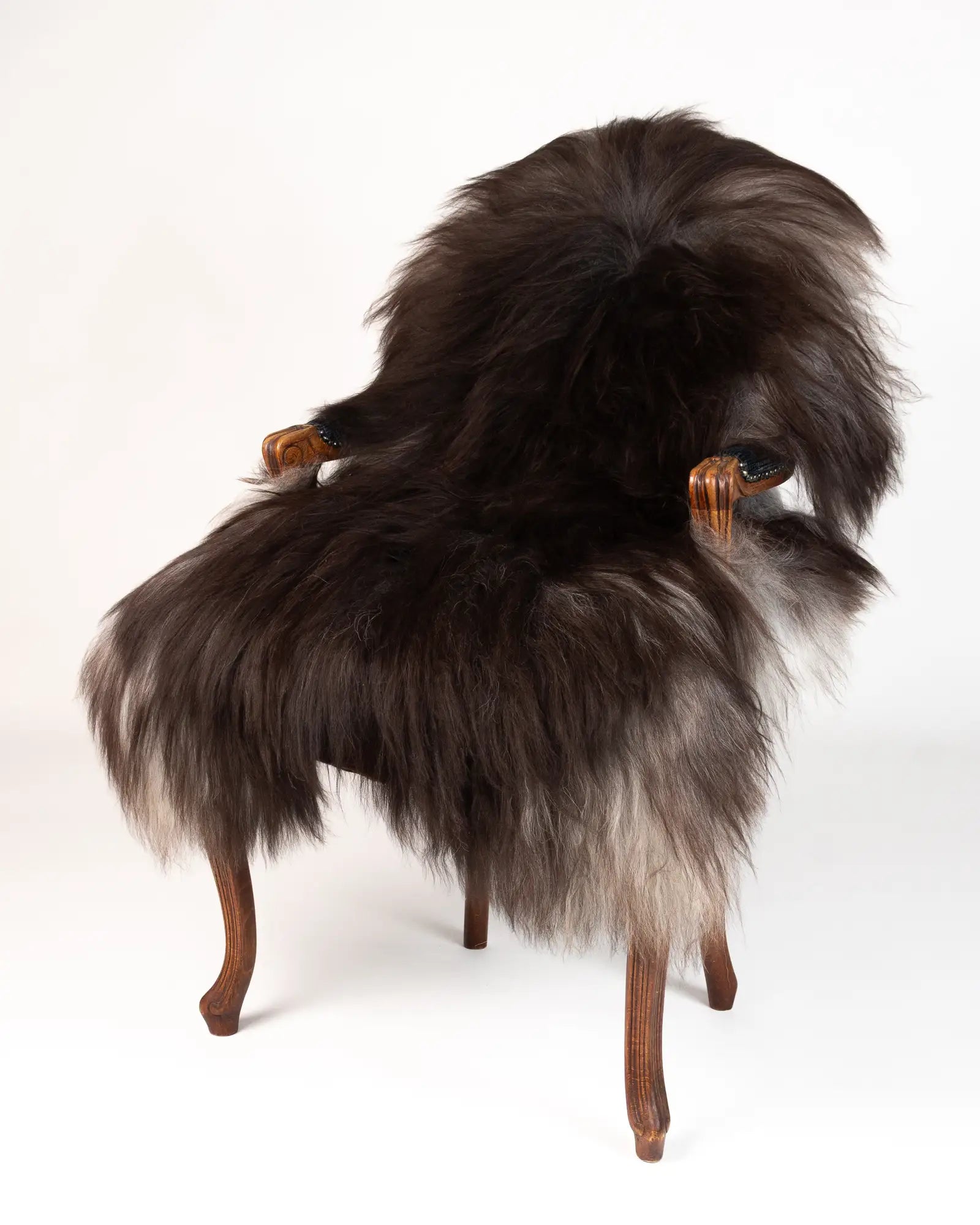 Premium Icelandic Sheepskin Rug #005 - Natural Smokey Black Color | Soft & Durable | Perfect for Living Room, Bedroom, or Nursery Decor
