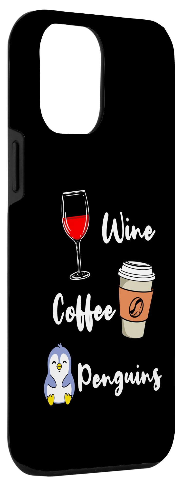 iPhone 12 Pro Max Case - Premium Luxury Wine & Coffee Color Penguin Design - Slim Protective Cover for Everyday Use, Work & Travel