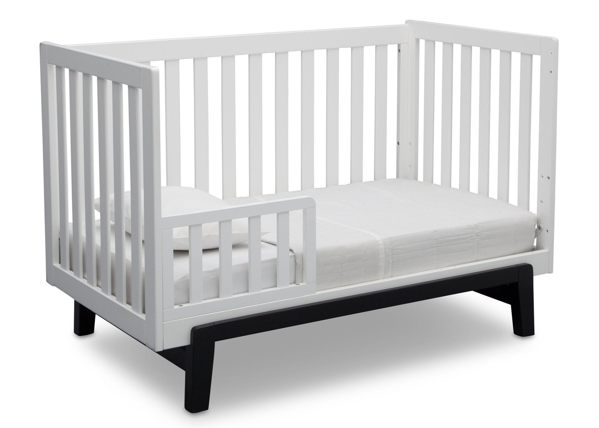 Aster 3-in-1 Convertible Baby Crib - Toddler Bed & Daybed - Safe Nursery Furniture for Newborns & Kids (White) | Perfect for Nursery, Bedroom & Daycare Use