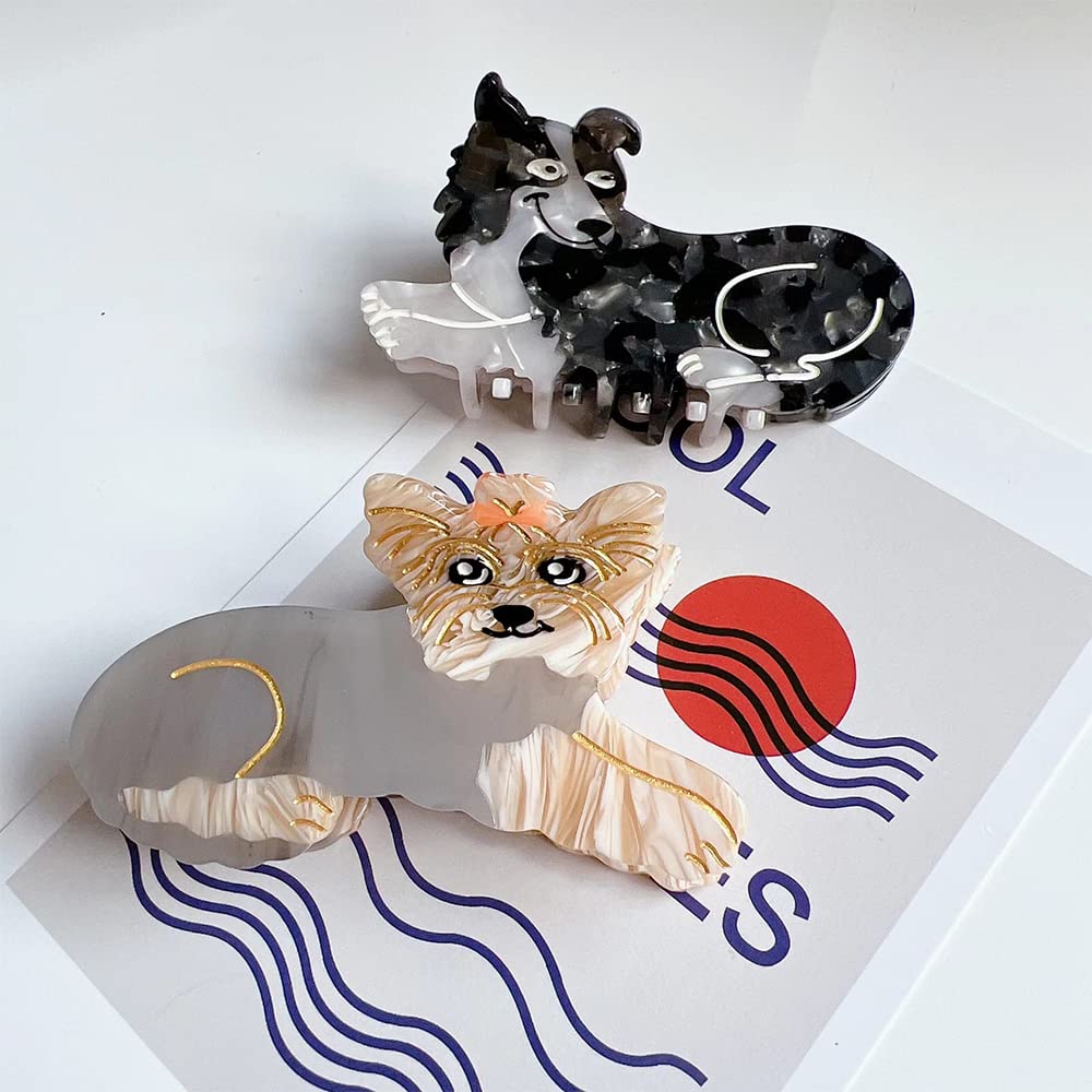 EVA Hair Claw Clips for Women - Cute Chihuahua Dog Shape Hair Accessories | Perfect for Daily Use, Parties, and Gifts