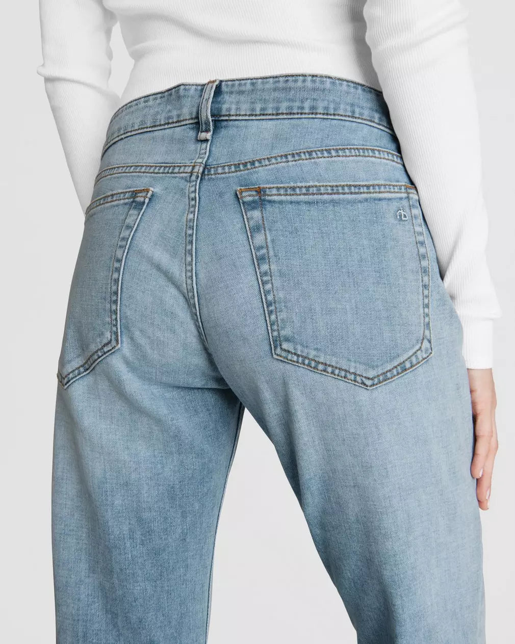 Dre Low Rise Boyfriend Jeans - Tulip Wash Distressed Denim Pants for Women | Casual Everyday Wear & Street Style Outfits