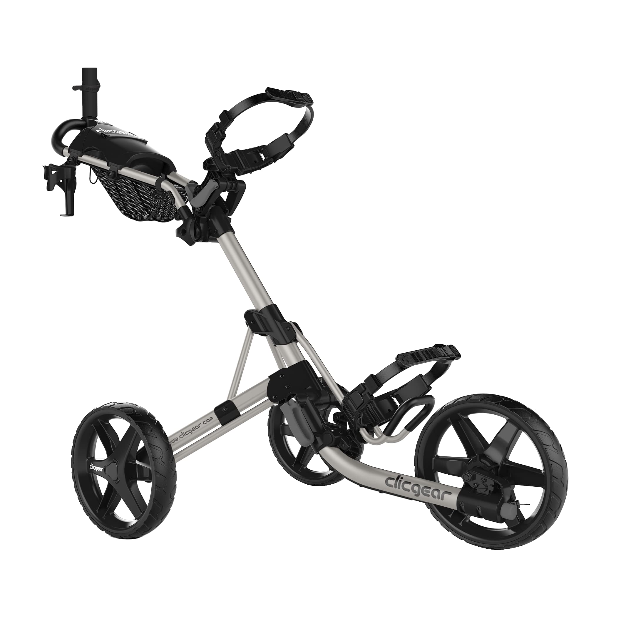 Clicgear Model 4.0 Golf Push Cart - 3-Wheel Foldable Lightweight Walking Golf Trolley for Men & Women | Perfect for Golf Courses, Driving Range & Outdoor Sports