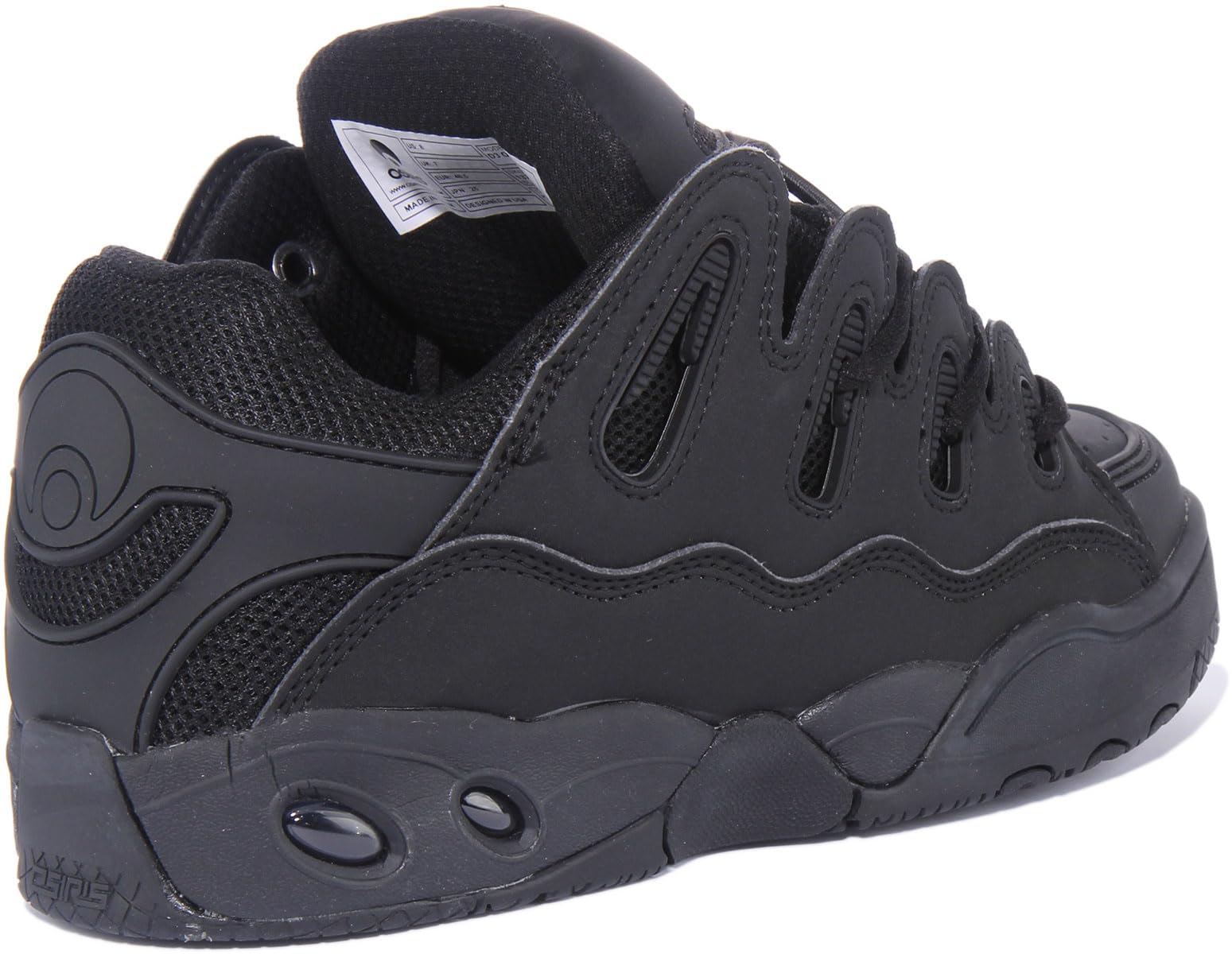 Osiris D3 OG Black Skate Shoes for Men - Size 11.5 (Medium Width) | Retro Sneakers for Skateboarding & Streetwear Fashion