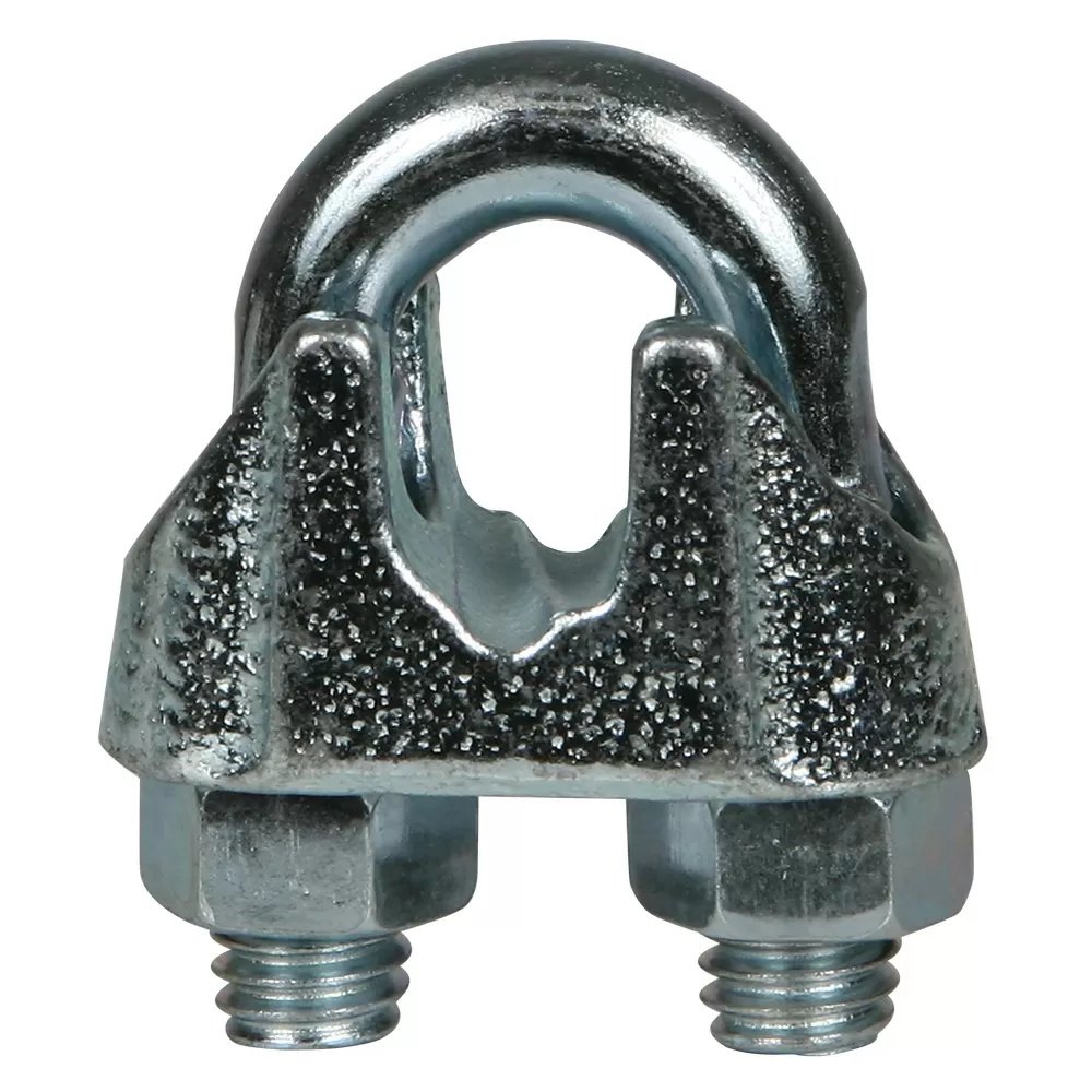 Stainless Steel Galvanized Cable Clamps - Heavy Duty Wire Rope Clips for Outdoor Use, DIY Projects, and Marine Applications
