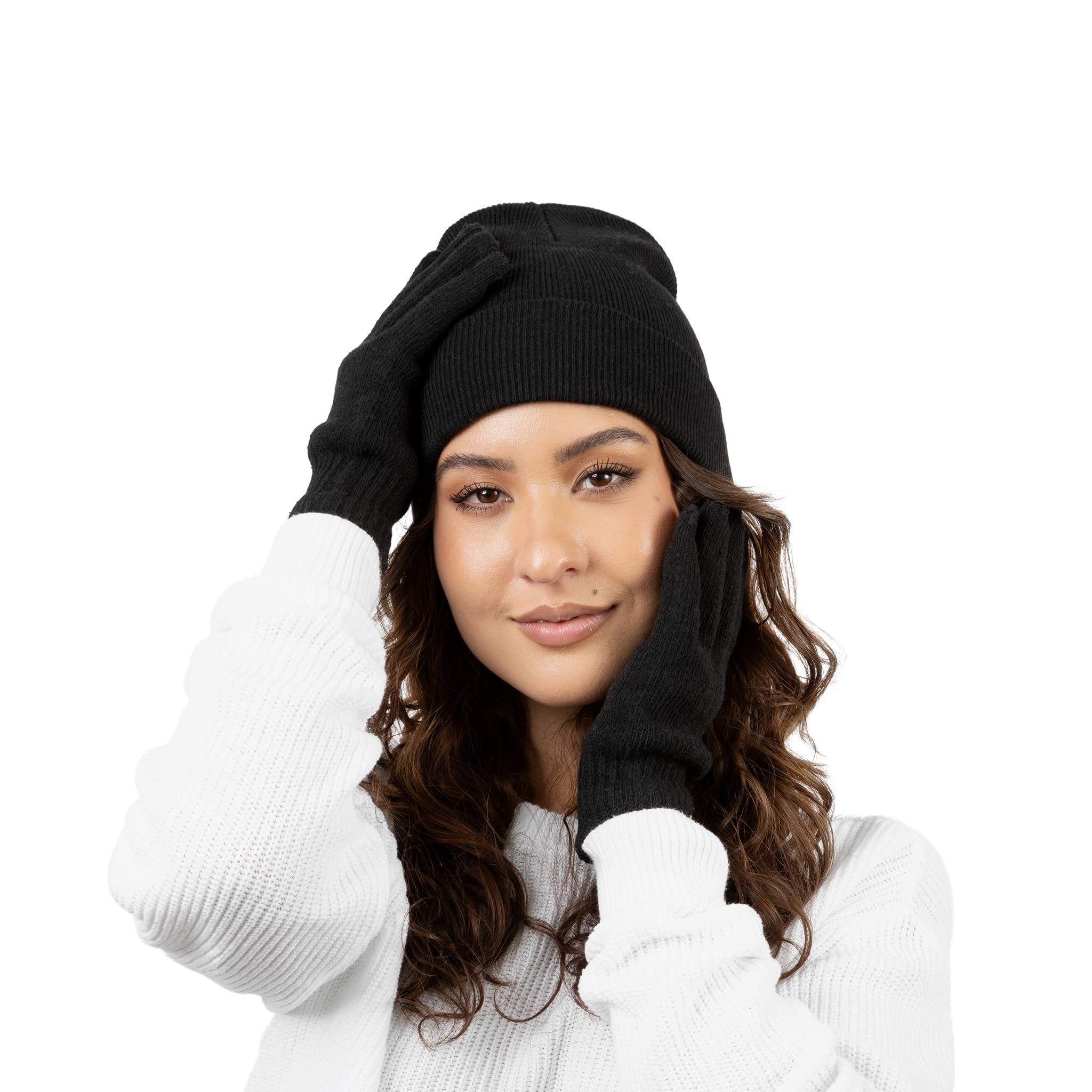 48 Pack Winter Beanies - Bulk Knit Skull Caps for Men & Women - Warm Unisex Hats for Cold Weather - Perfect for Skiing, Snowboarding & Outdoor Winter Activities