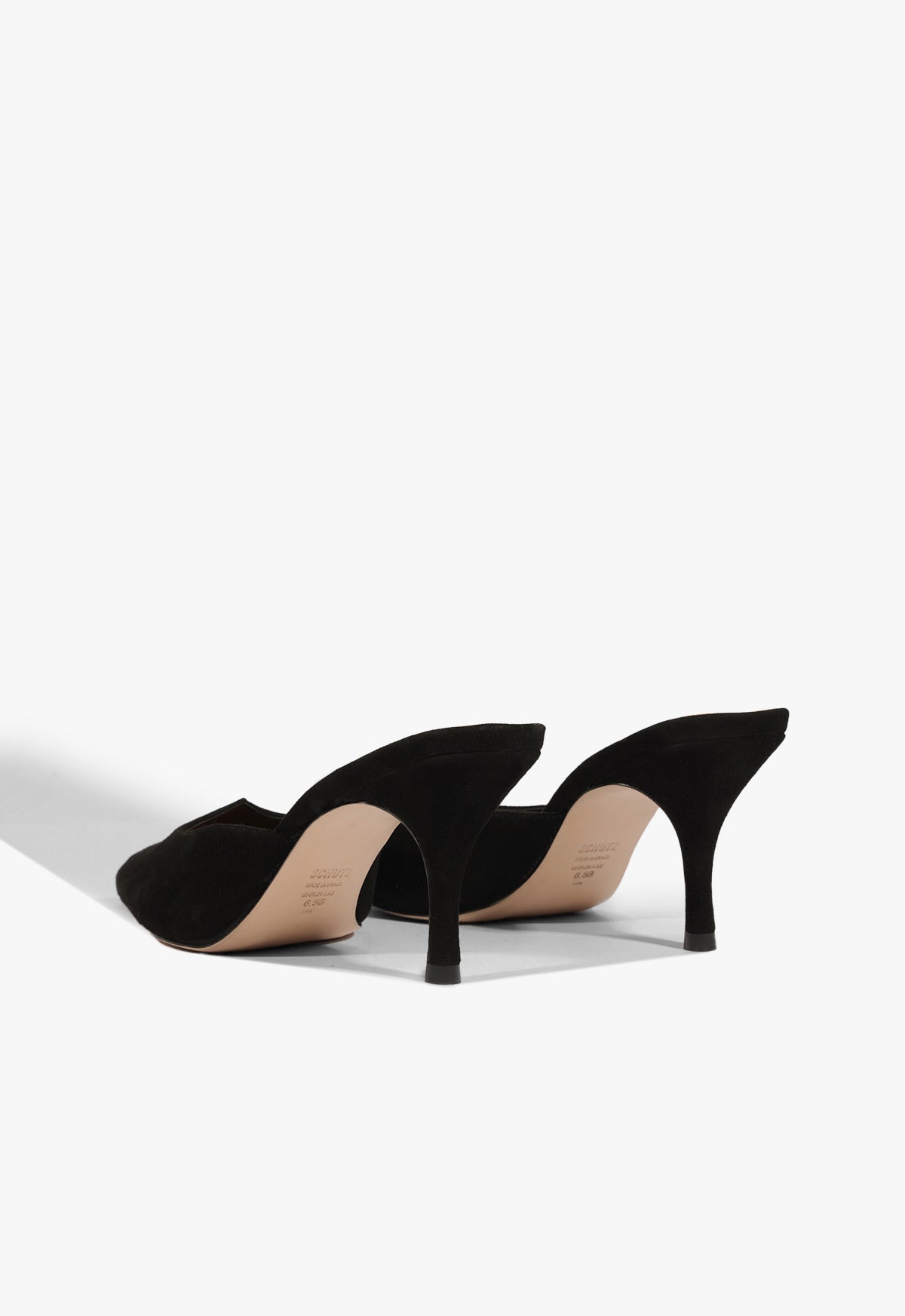 Buffy Mid Heel Stiletto Pumps for Women - Elegant Black Pointed Toe High Heels for Party, Wedding & Office Wear