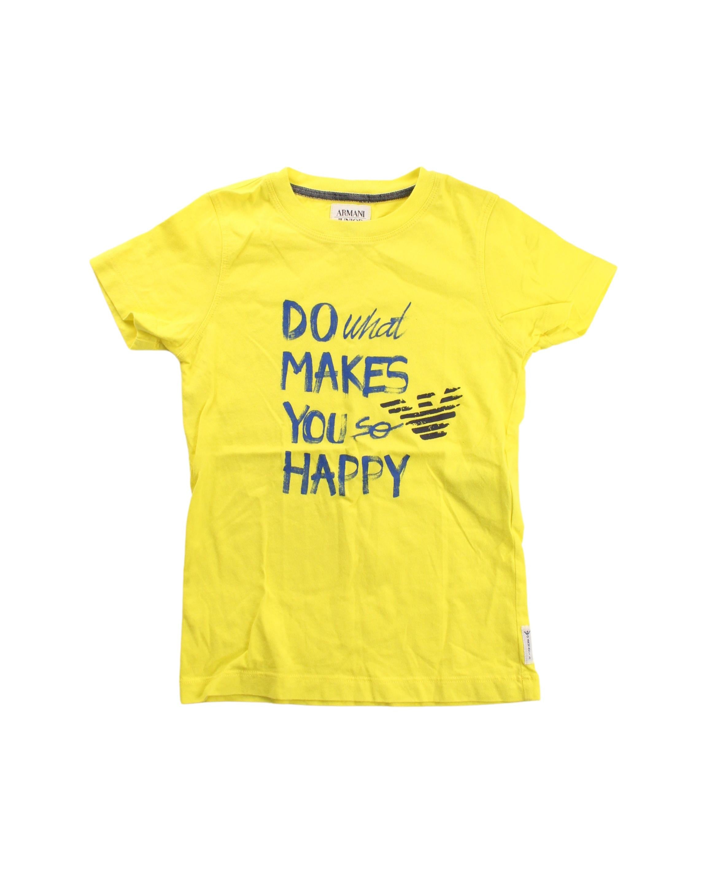 Armani Short Sleeve T-Shirt for Boys 5T - Premium Cotton Casual Tee for Kids, Perfect for School, Playdates & Summer Outfits