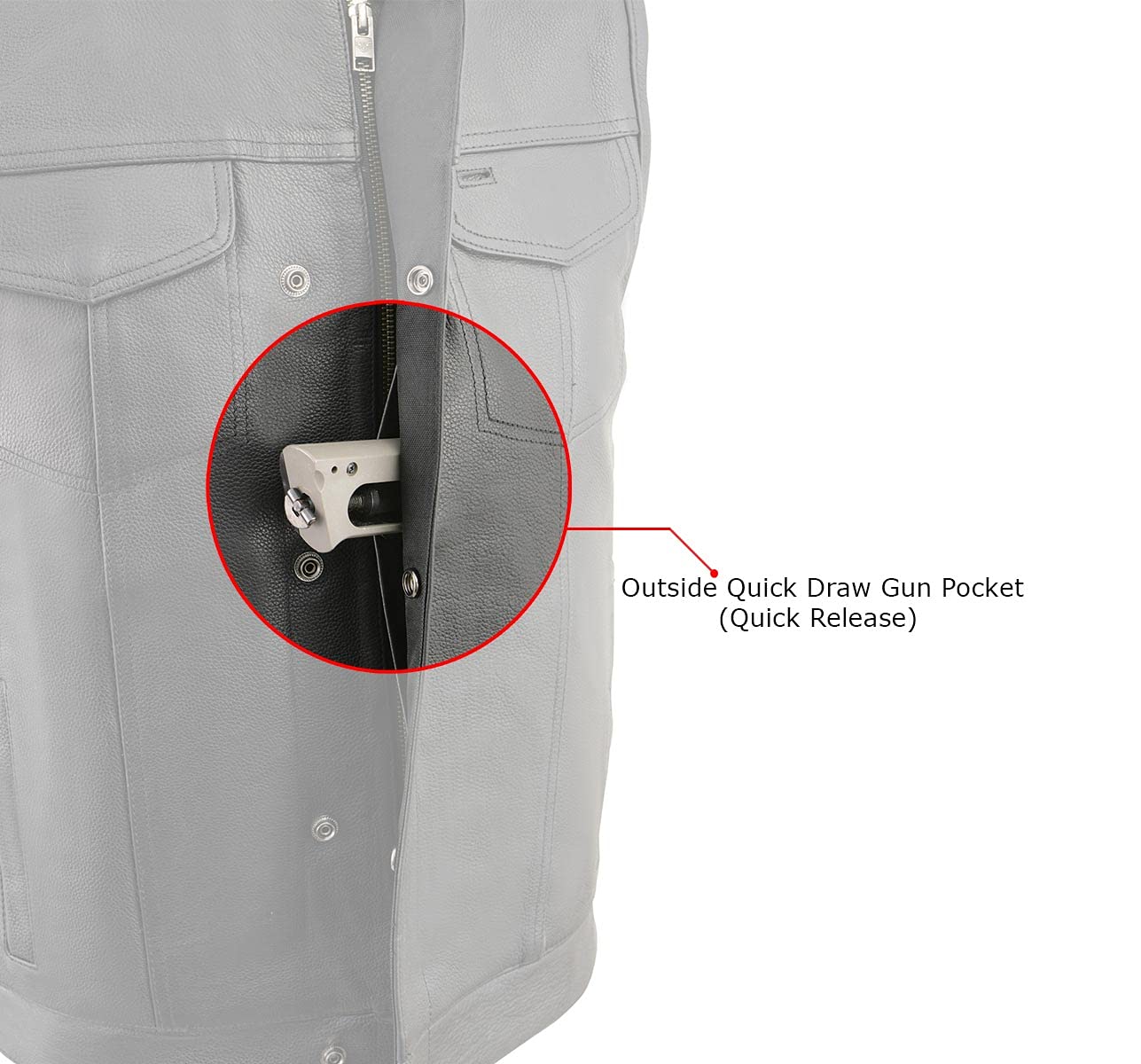 Premium Milwaukee Leather Men's Motorcycle Vest - Club Style Biker Jacket for Riders | Genuine Leather | Size Medium | Perfect for Cruising, Bike Rallies & Outdoor Adventures
