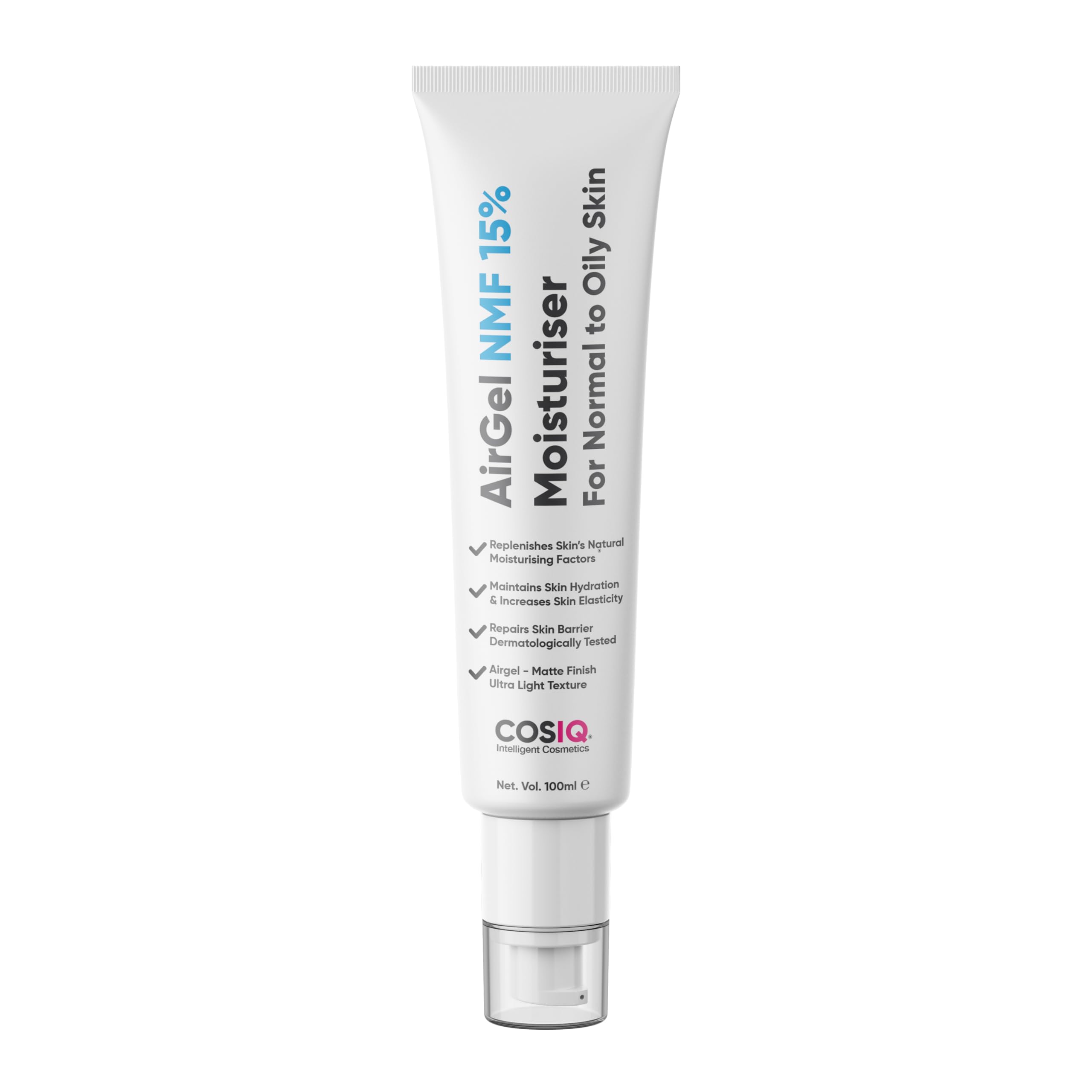 Cos-IQ AirGel NMF 15% Face Moisturizer for Oily to Normal Skin - Lightweight Fast Absorbing Hydration for Women & Men | 100ml | Day & Night Use for Healthy Glowing Skin
