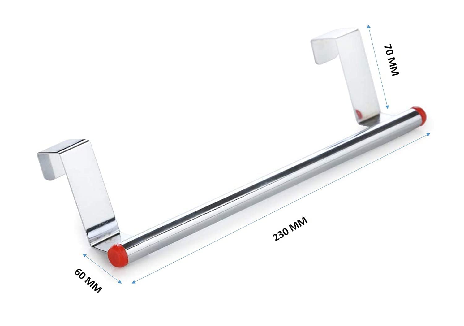 ATEVON 1604 Stainless Steel Towel Hanger - Rustproof Bathroom Towel Rod & Bar for Shower, Kitchen, Spa - Modern Bathroom Accessories for Home & Hotel Use