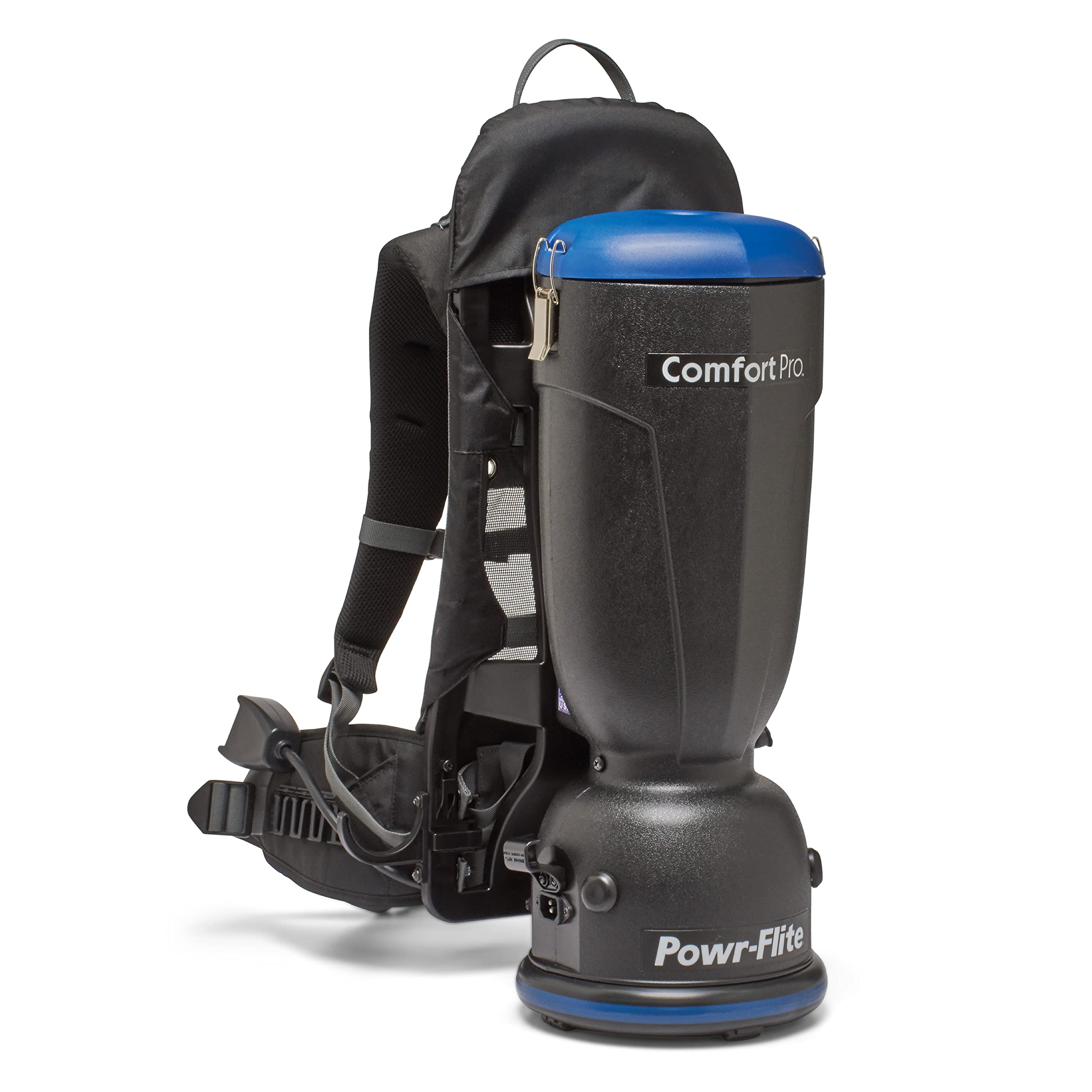 Powr-Flite Comfort Pro Backpack Vacuum Cleaner - 6 Quart Commercial HEPA Vacuum with Premium Tool Kit (BP6S) - Ideal for Office Cleaning, Janitorial Services & Large Area Maintenance
