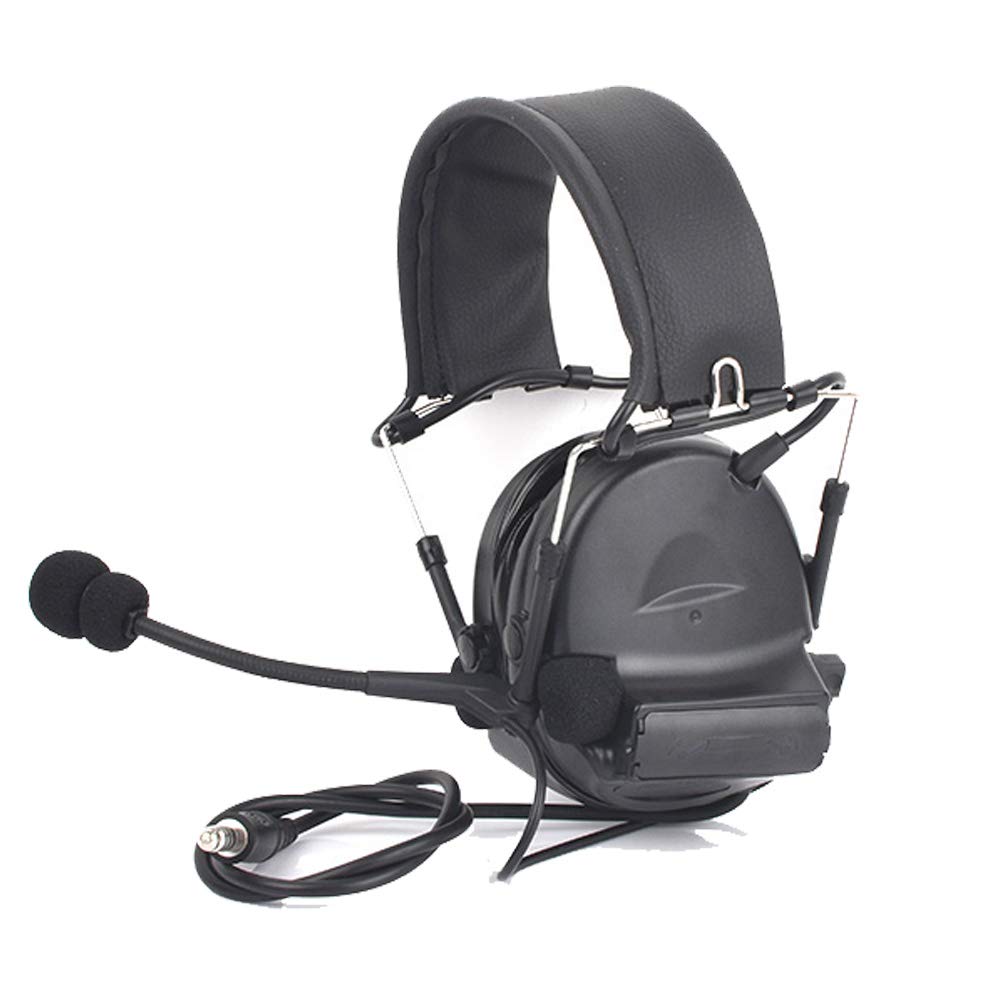 ATAIRSOFT Z041 Tactical Headset - Noise Cancelling Earmuffs for Airsoft, Military, Hunting & Shooting - Durable Hearing Protection for Wargames, Aviation & Outdoor Activities